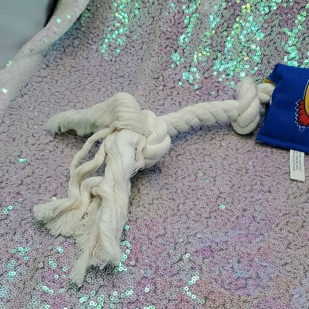 Dog Tug Rope Toy Kansas Licensed Collegiate Product
